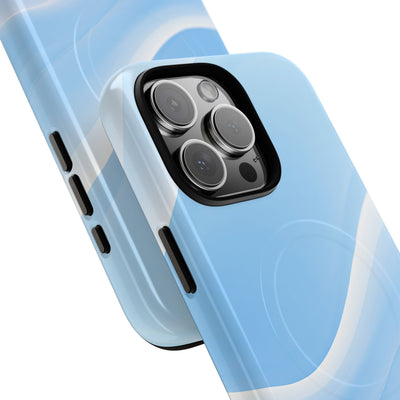 Blue Tough 2.0 Magsafe Phone Case for iPhone - Glacial Blue Silk