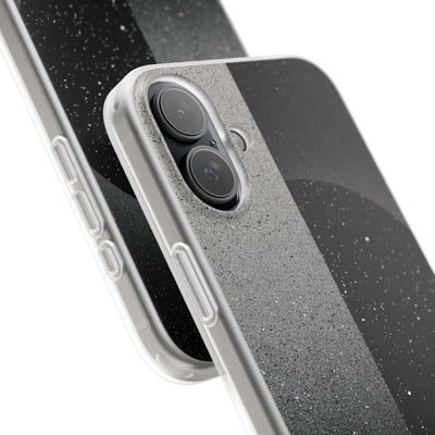 Black Lite Phone Case for iPhone - Lunar Static Orbit