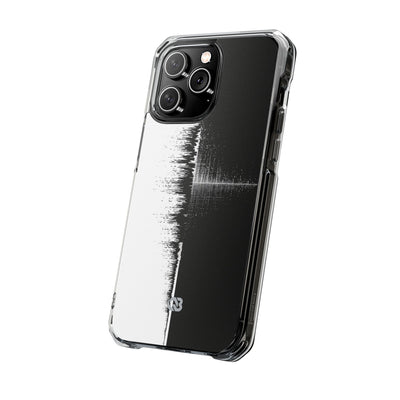 Black Impact MagSafe Phone Case for iPhone - Static Signal Split