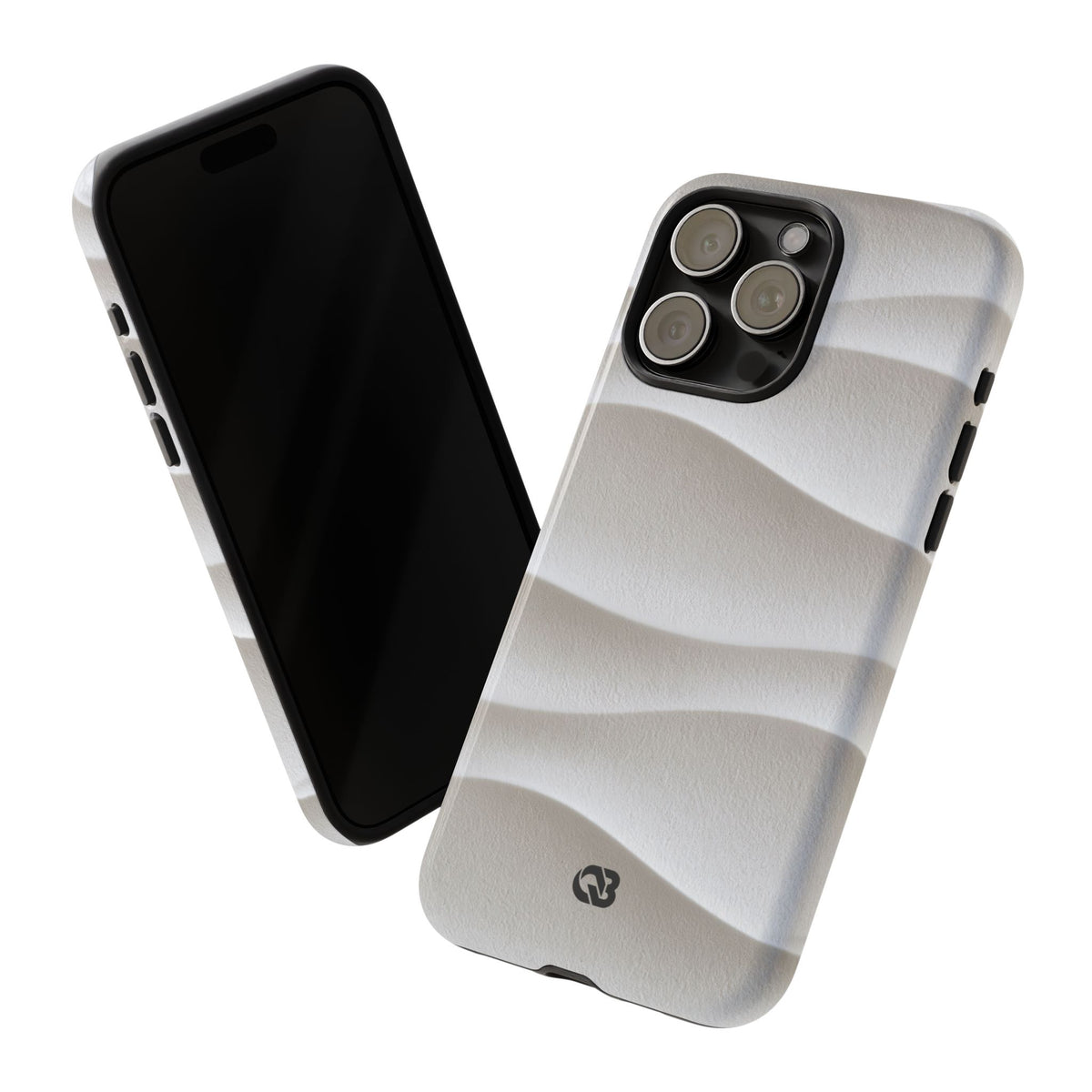 Sculpted Dune Relief · Tough Phone Case for iPhone · White