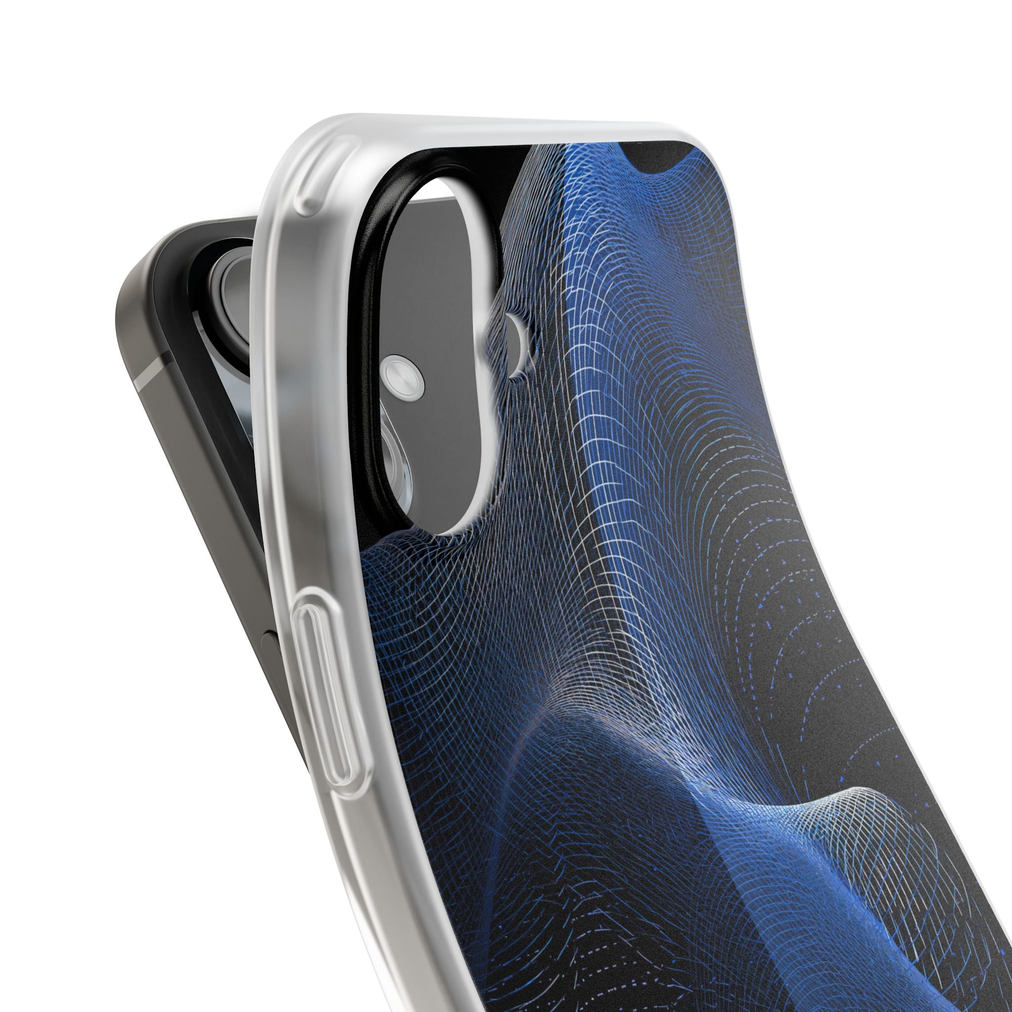 Blue Lite Phone Case for iPhone - Electric Blue Flux