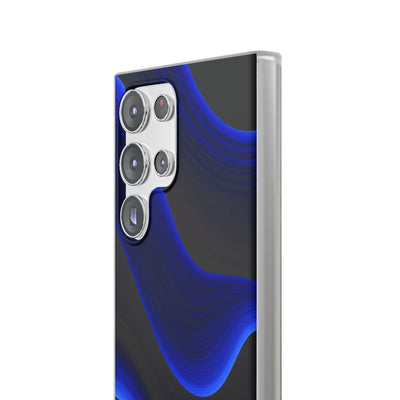 Blue Lite Phone Case for Samsung - Electric Cobalt Flow