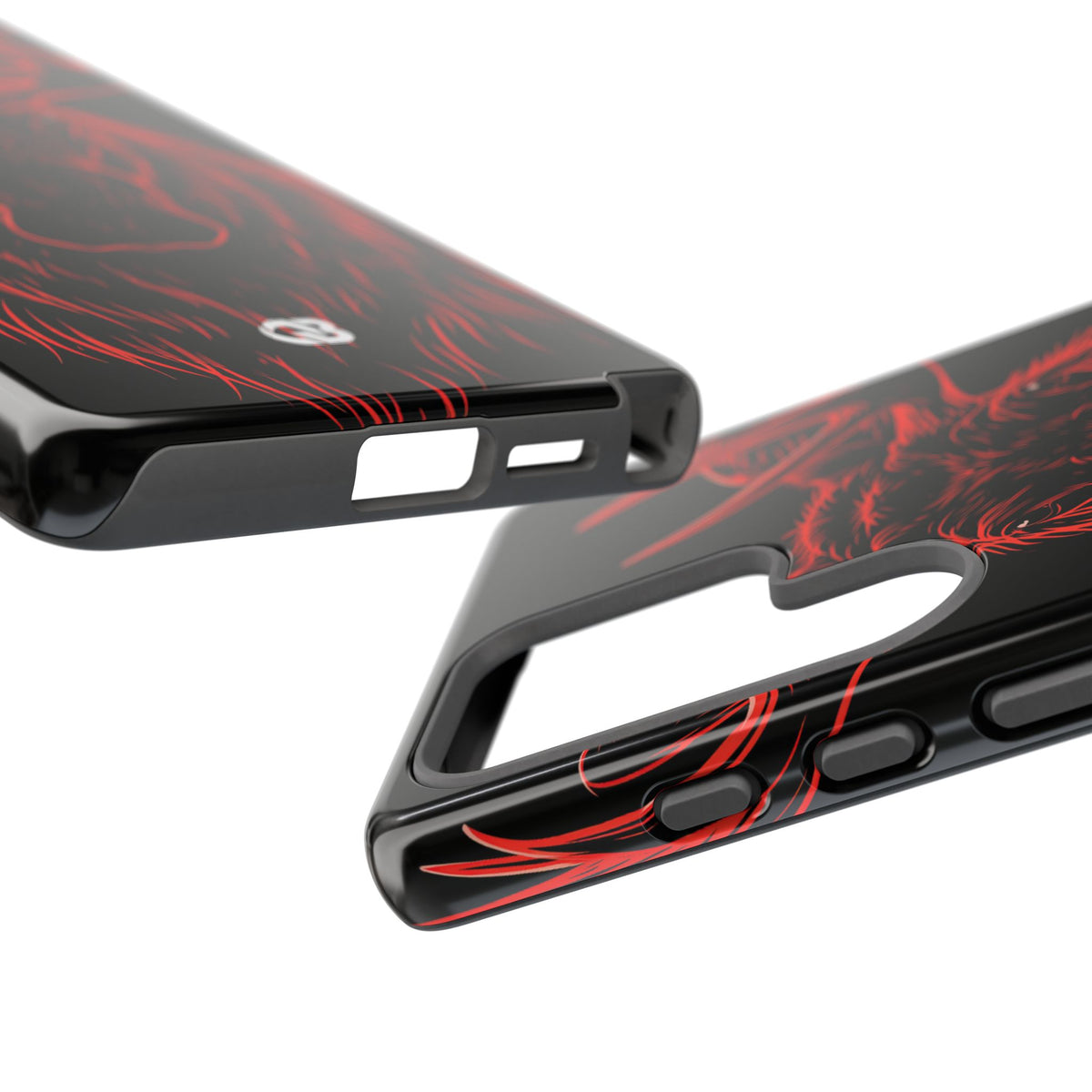 Nordic Moose Contour · Tough Phone Case for Samsung · Red