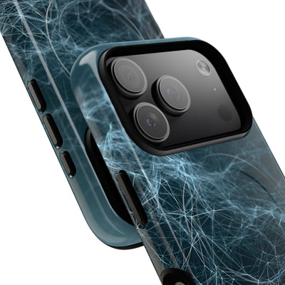 Teal Tough 2.0 Magsafe Phone Case for iPhone - Arctic Neural Mesh