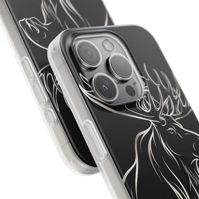 Nordic Moose Contour · Lite Phone Case for iPhone ·  Black