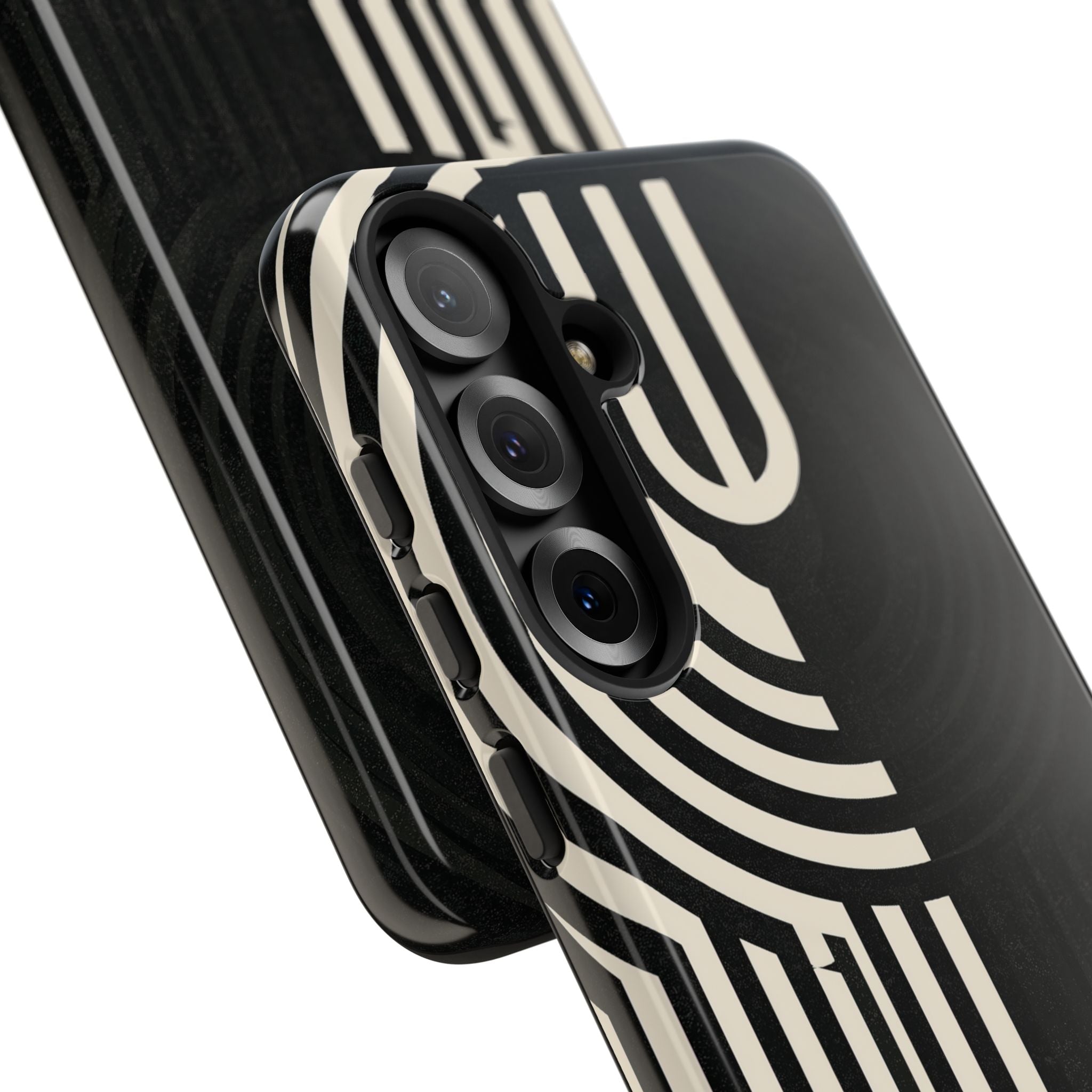 Beige Tough Phone Case for Samsung - Monolith Ivory Signal