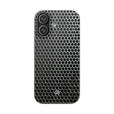 Silver Lite Phone Case for iPhone - Brutalist Steel Mesh