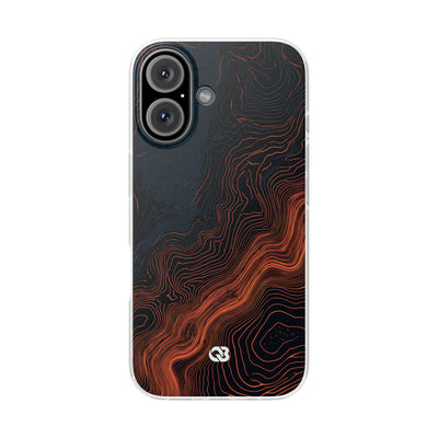 Black Lite Phone Case for iPhone - Volcanic Basalt Map