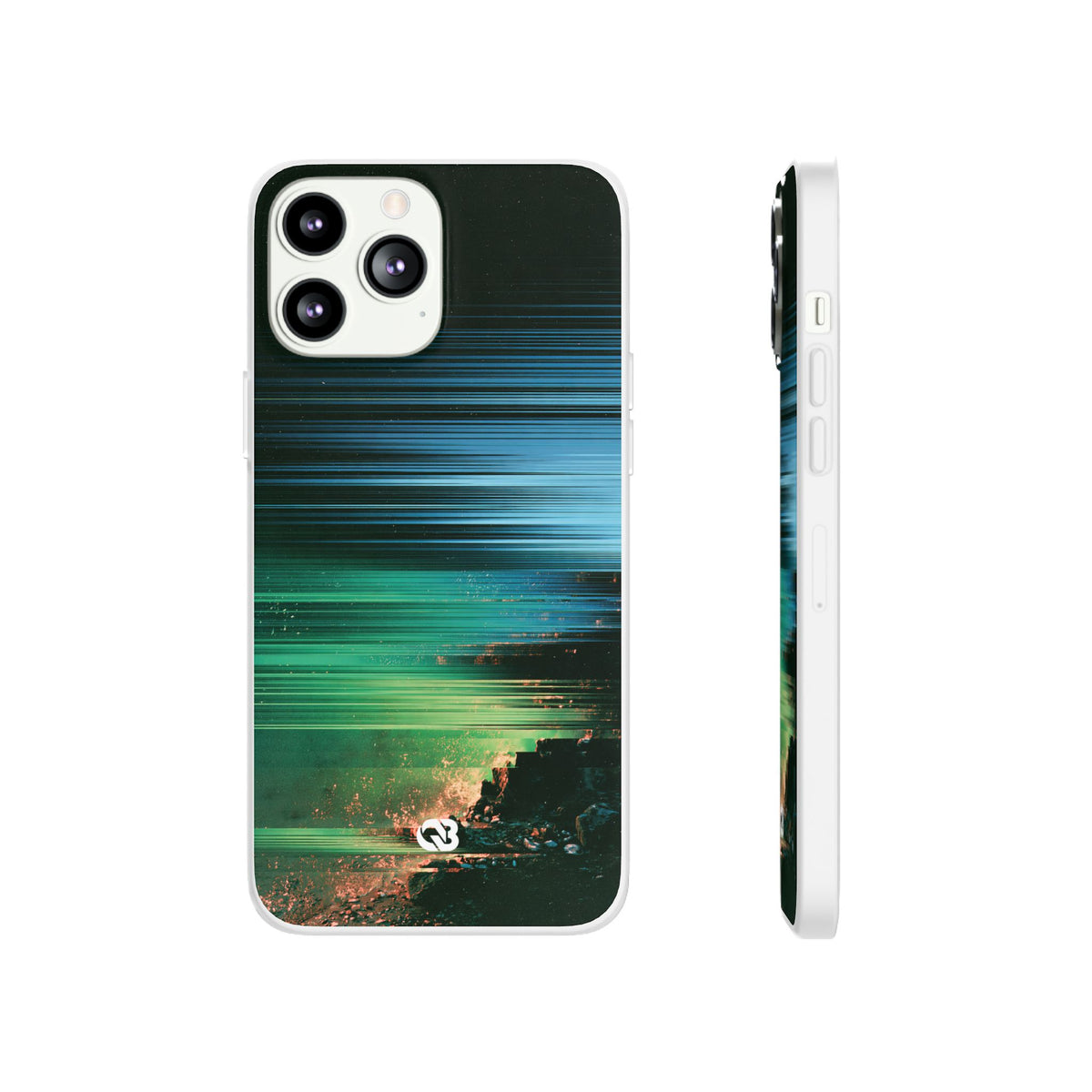 Digital Shoreline Drift · Lite Phone Case for iPhone ·  Teal