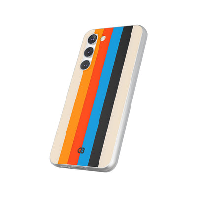 Retro Racing Stripes · Soft Handyhülle für Samsung