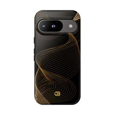 Gold Tough Phone Case for Google Pixel - Burnished Bronze Helix
