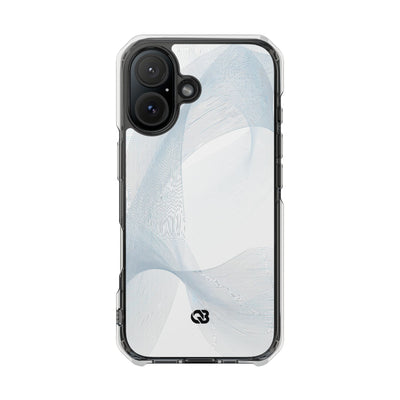 White Impact MagSafe Phone Case for iPhone - Arctic Line Current