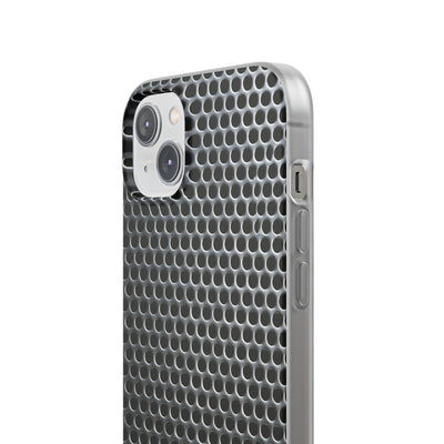 Brushed Perforated Steel · Lite Phone Case for iPhone ·  Silver