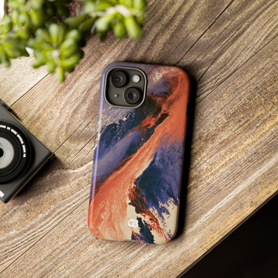 Solar Aura Drift · Tough Phone Case for iPhone · Orange
