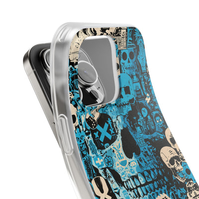 Electric Skull Graffiti · Lite Phone Case for iPhone ·  Blue