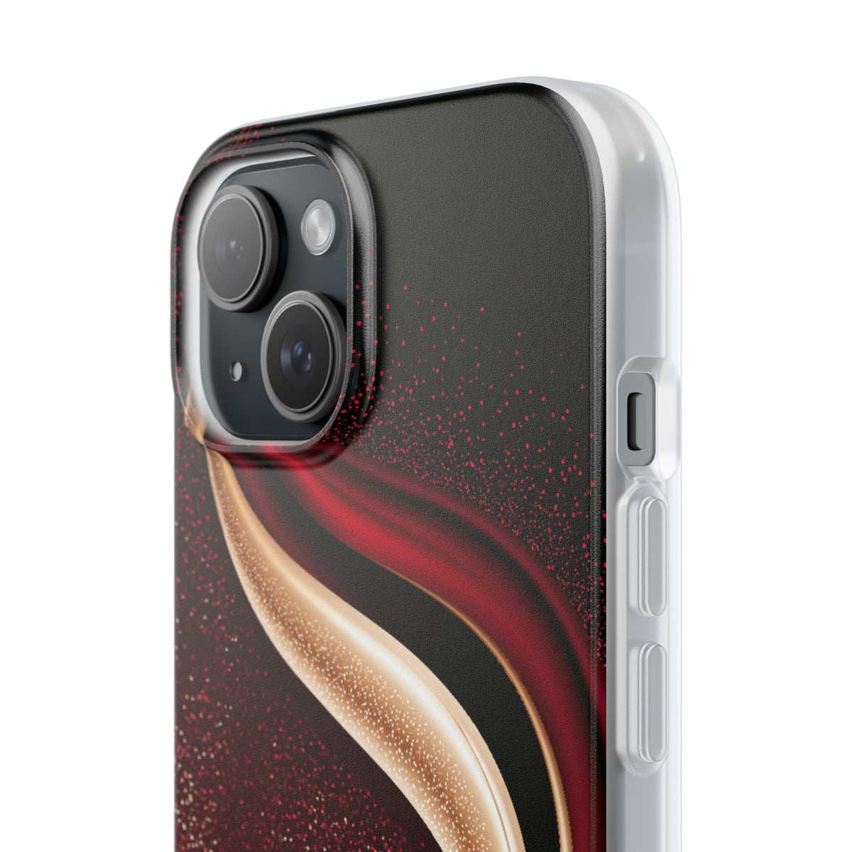 Gilded Crimson Flow · Lite Phone Case for iPhone ·  Red