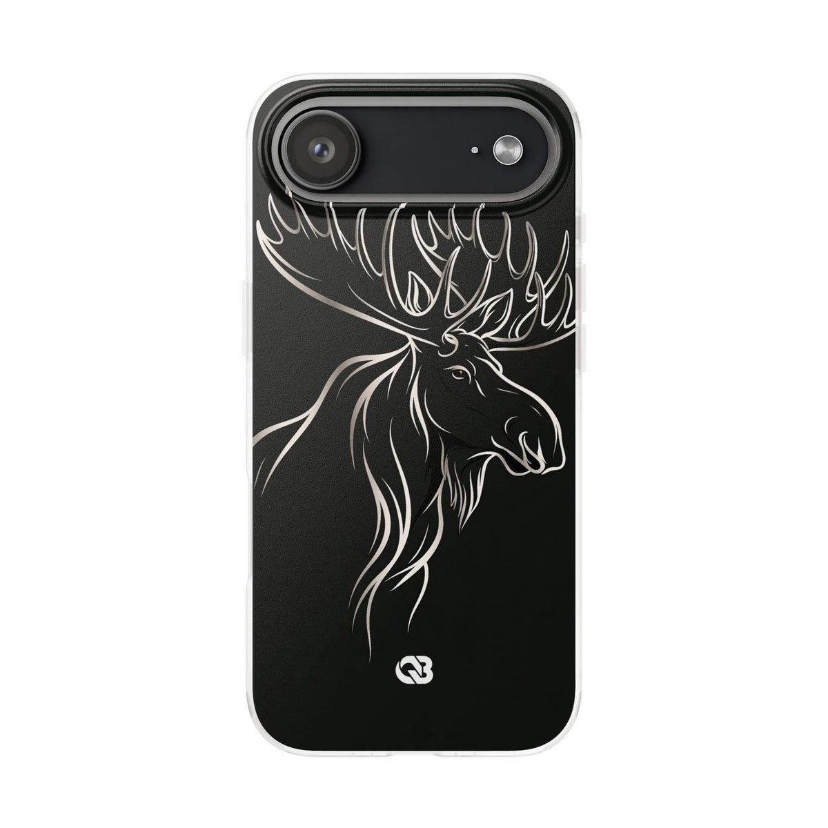 Nordic Moose Contour · Lite Phone Case for iPhone ·  Black