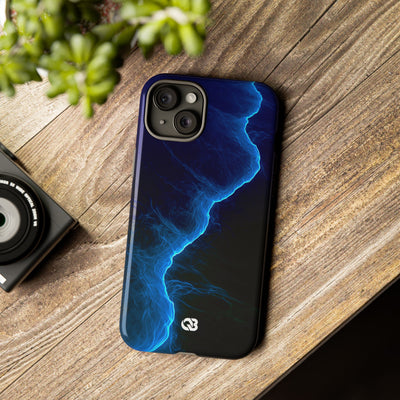Electric Azure Drift · Tough Phone Case for iPhone · Blue