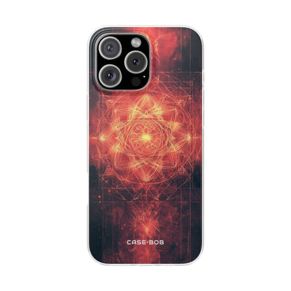 Radiant Mandala iPhone 16 Pro Max -pehmeä suojakotelo
