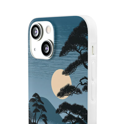 Moonlit Pine Horizon · Lite Phone Case for iPhone ·  Blue