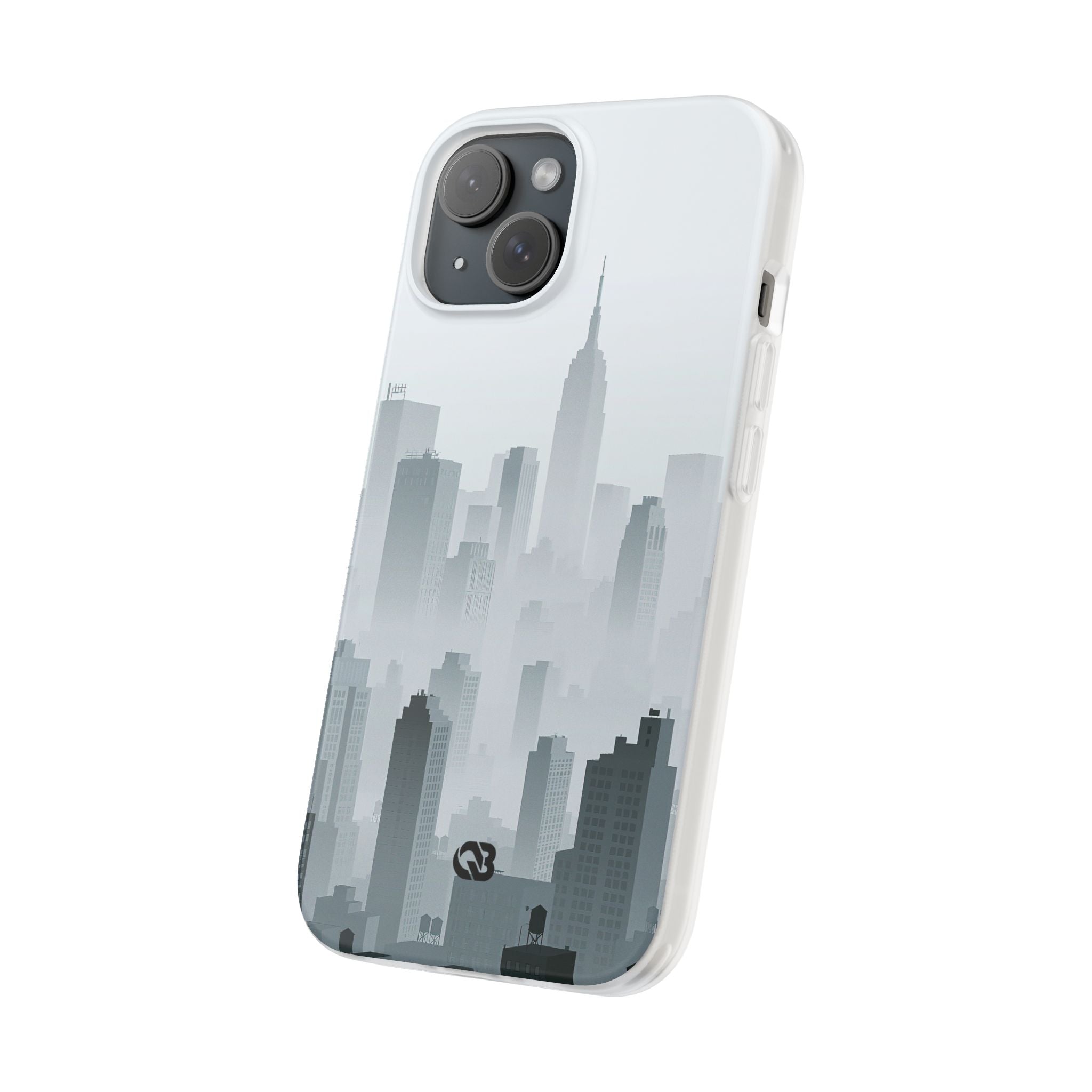 Grey Lite Phone Case for iPhone - Steel Mist Skyline