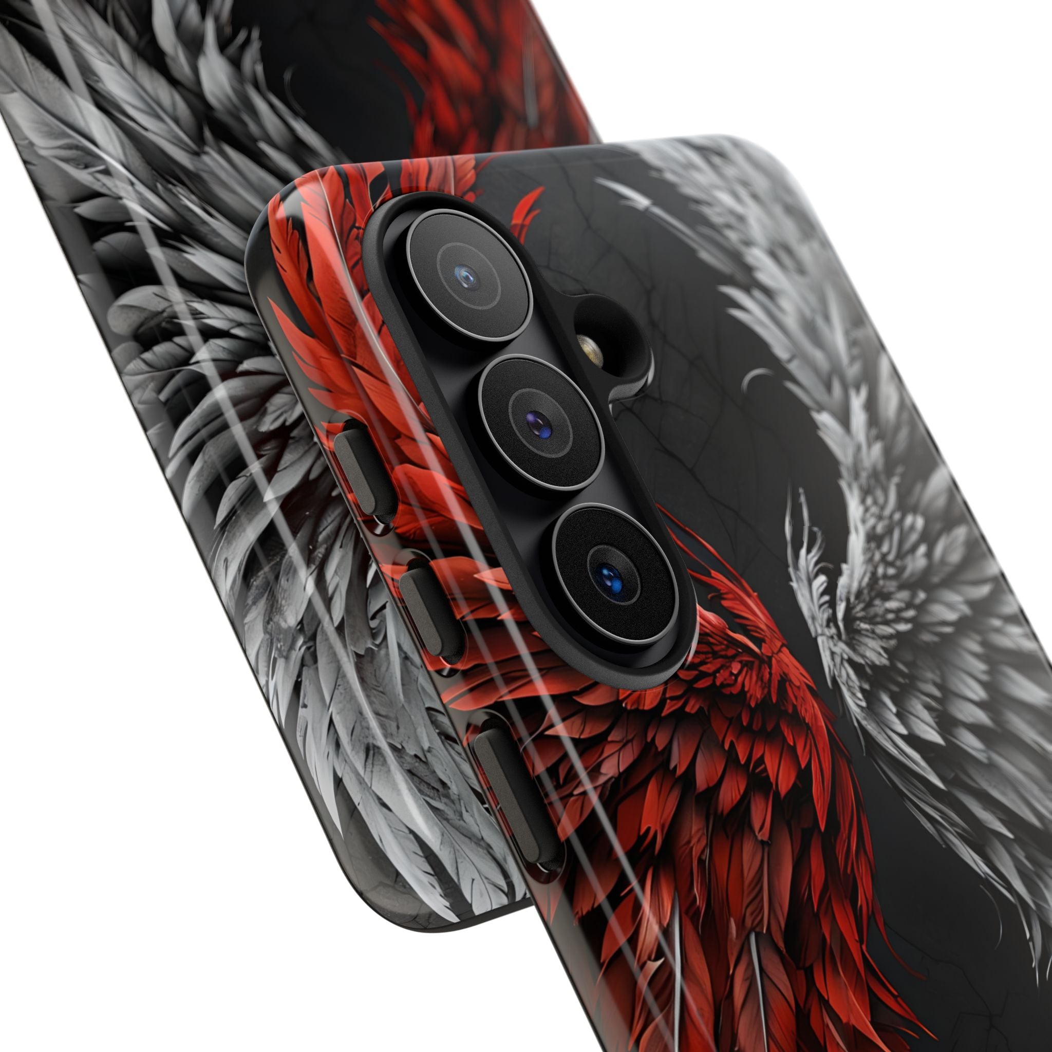 Split Crimson Wing · Tough Handyhülle für Samsung
