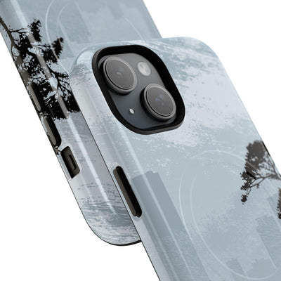Grey Tough 2.0 Magsafe Phone Case for iPhone - Steel Slate Zen