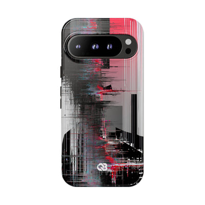 Black Tough Phone Case for Google Pixel - Crimson Data Leak