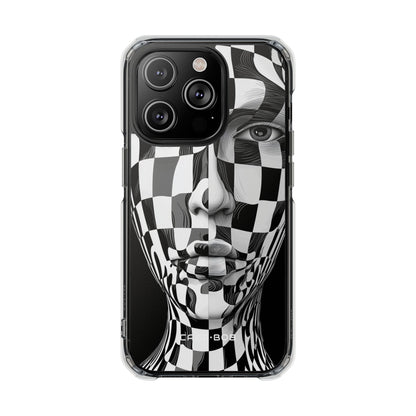 Checkered Face iPhone 14 Pro Skal - Impact