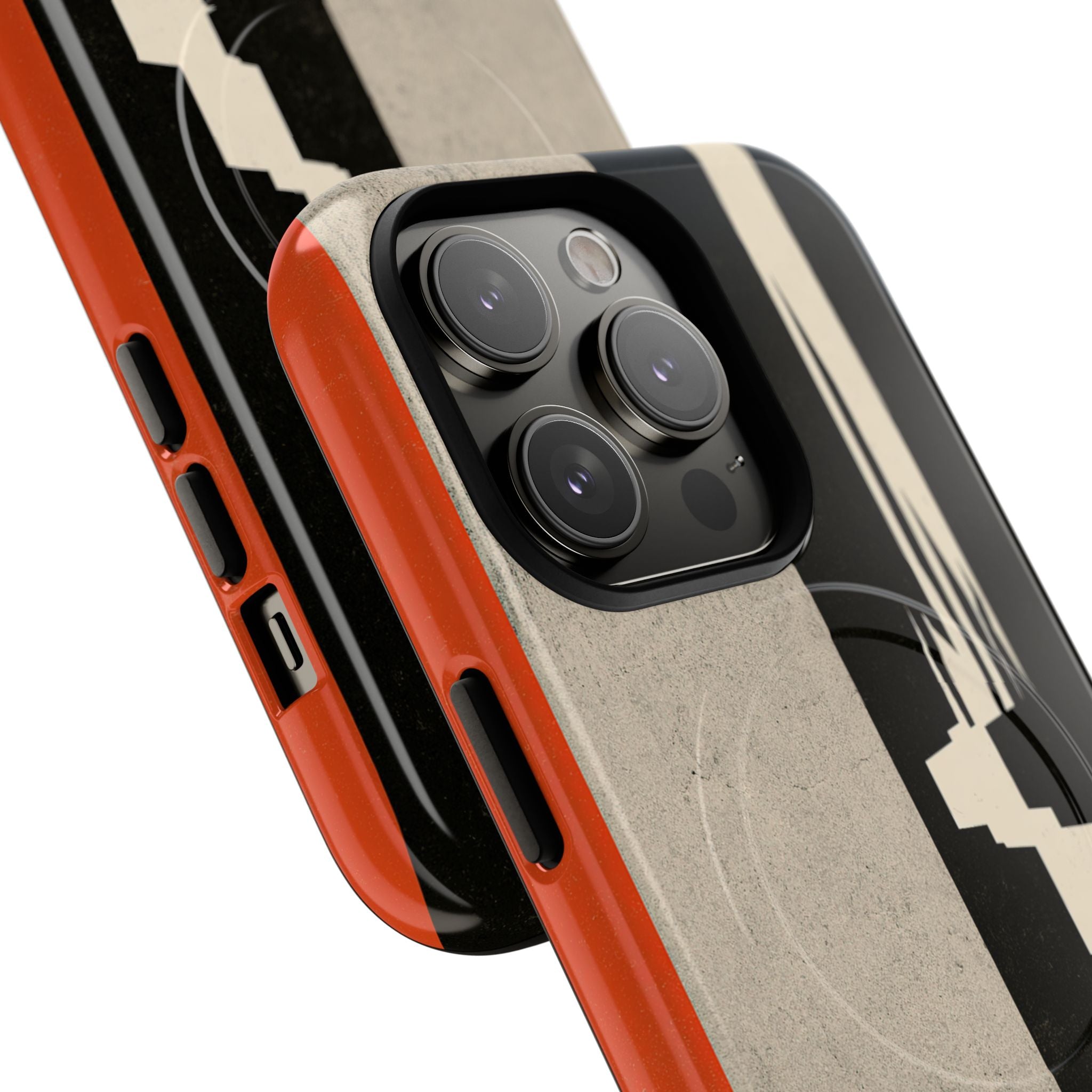 Orange Tough 2.0 Magsafe Phone Case for iPhone - Orange Monolith Rift