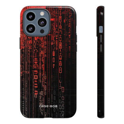 Crimson Glyphs iPhone 13 Pro Max Case - Tough