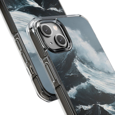 Nordic Swell · Clear Impact Magnetic Phone Case for iPhone · Blue