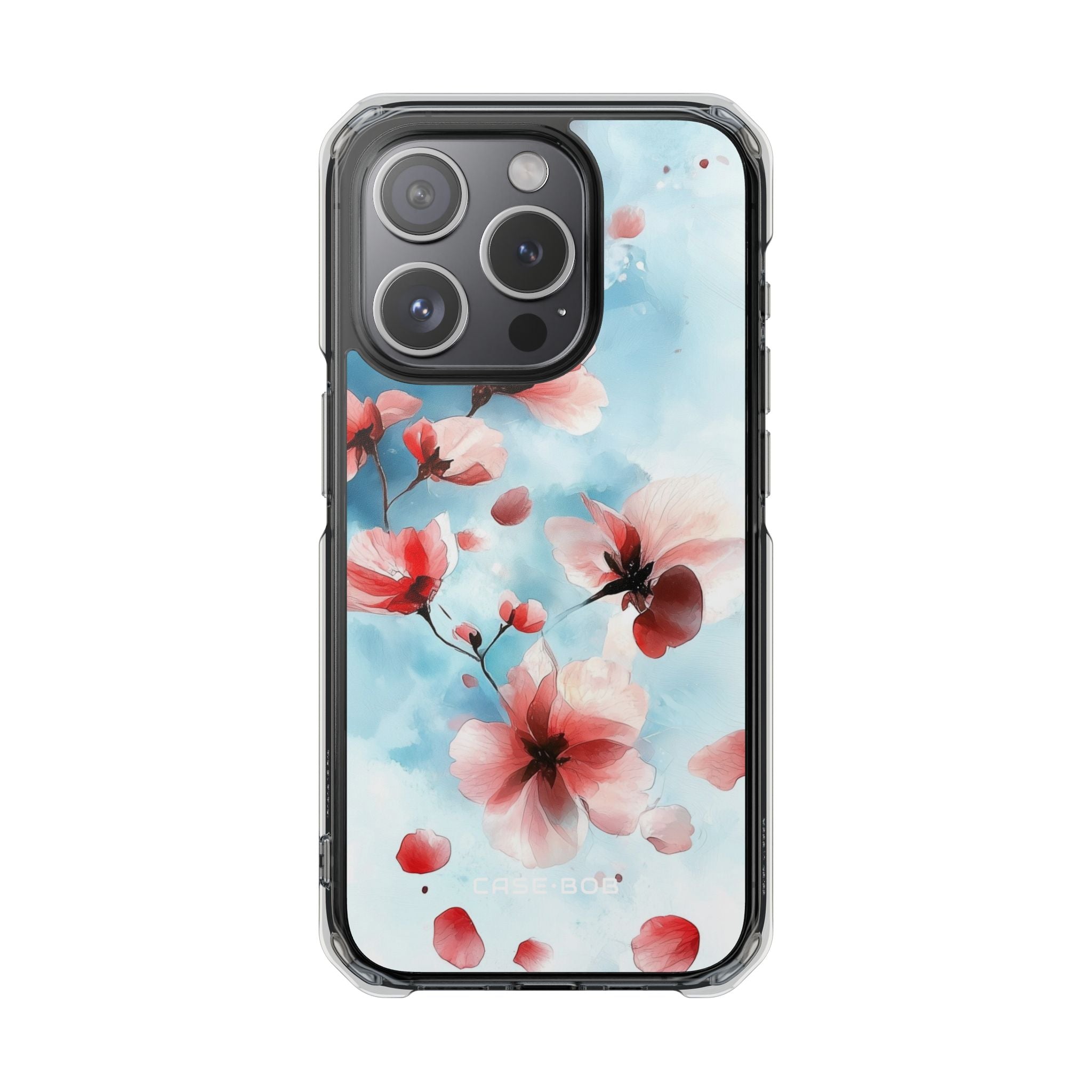 Pink Blossom Drift iPhone 15 Pro Case - Impact
