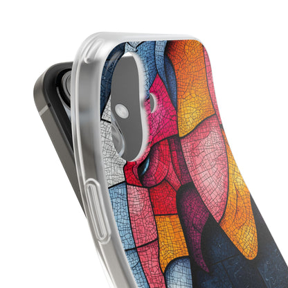 Elephant Mosaic iPhone 16 Case - Soft