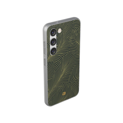 Green Lite Phone Case for Samsung - Dark Olive Plume