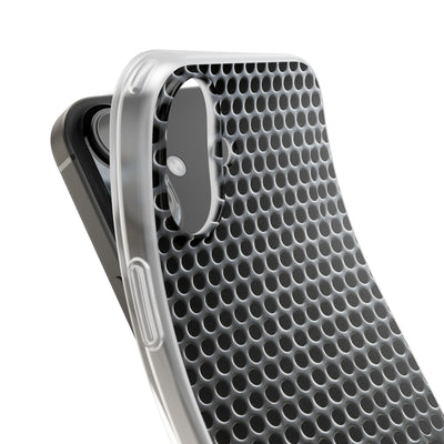 Brushed Perforated Steel · Lite Phone Case for iPhone ·  Silver