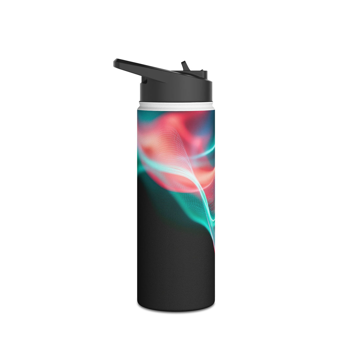 Digital Frequency · Insulated Water Bottle · Black