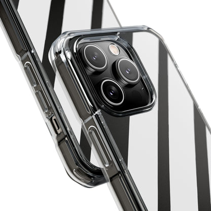 Diagonal Bands Noir iPhone 14 Pro Case - Impact