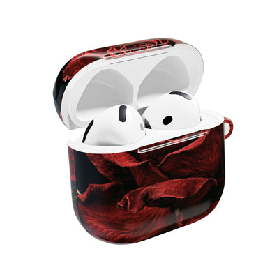 Crimson Noir Rose · Hard Case for AirPods & AirPods Pro · Black