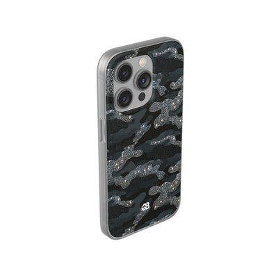 Glitter Shadow Camo · Lite Phone Case for iPhone ·  Black