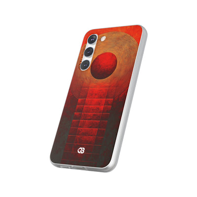 Crimson Solar Halo · Soft Phone Case for Samsung