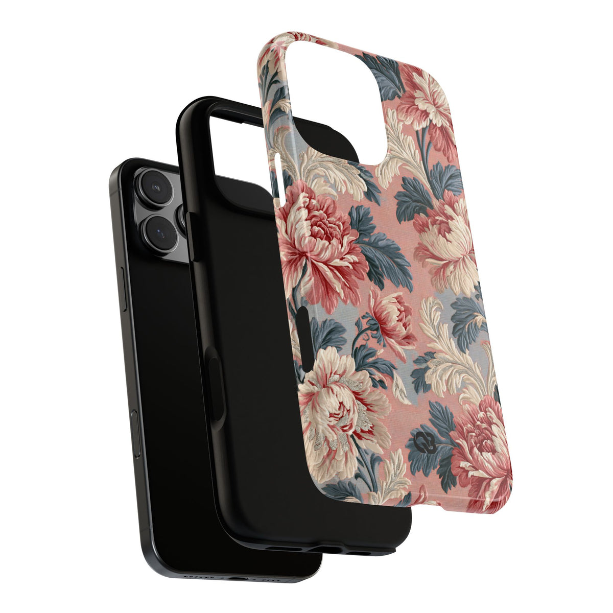 Blush Peony Jacquard · Tough Phone Case for iPhone · Pink
