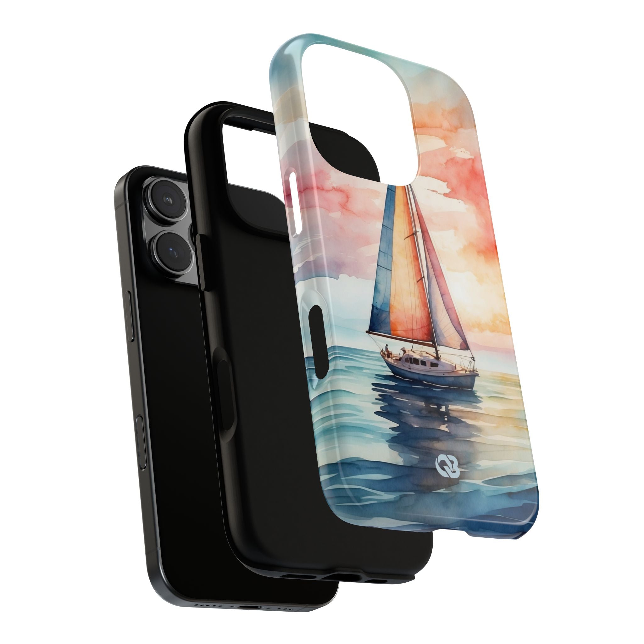 Crimson Horizon Sail · Tough Hoesje voor iPhone