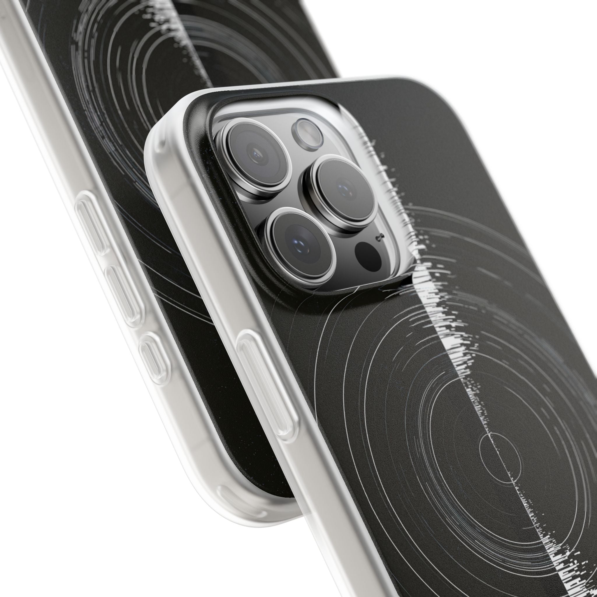Black Lite Phone Case for iPhone - Obsidian Orbital Signal