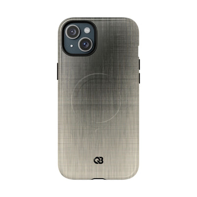 Beige Tough 2.0 Magsafe Phone Case for iPhone - Carbon Screen Grid