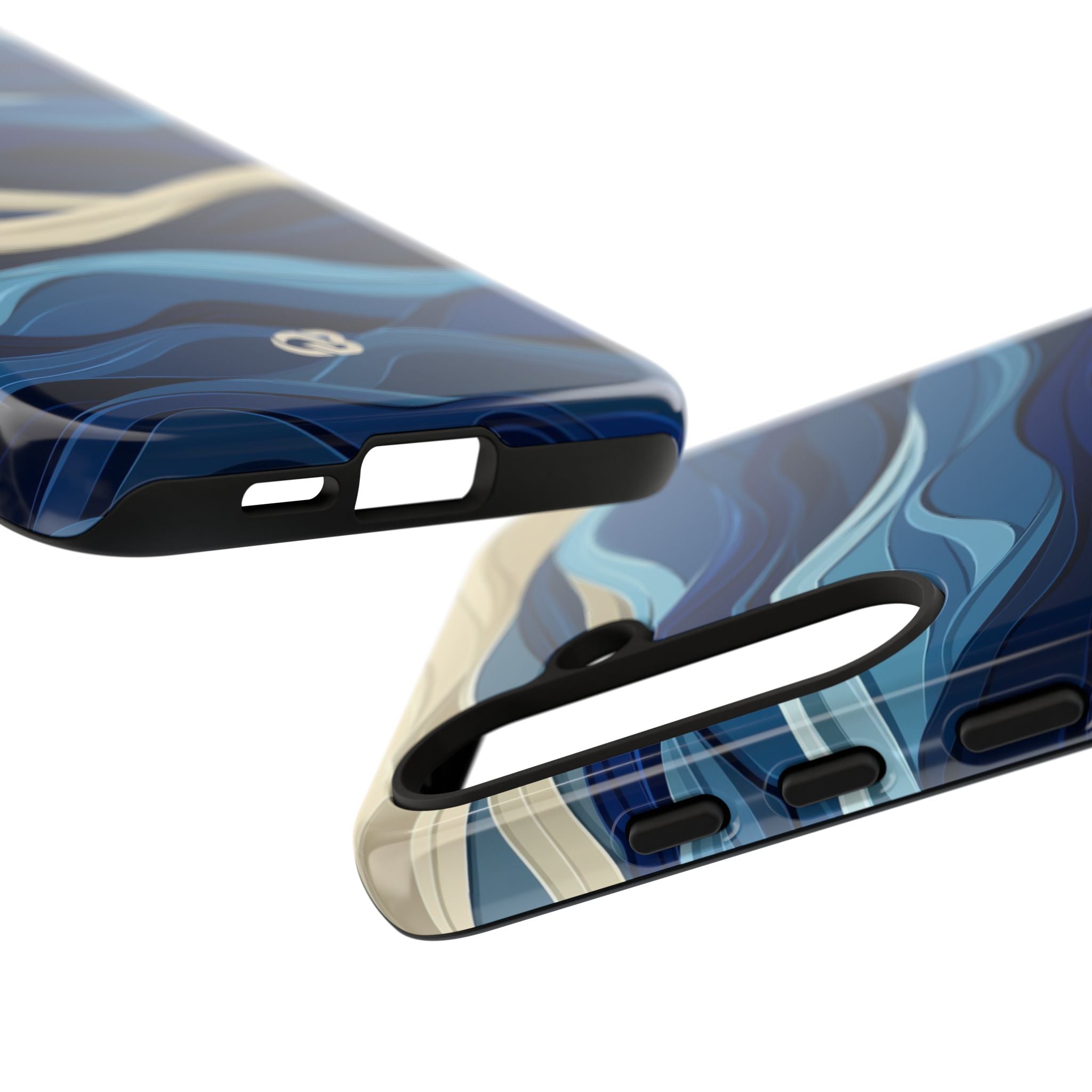 Cobalt Coast Layers · Coque de téléphone Tough pour Samsung
