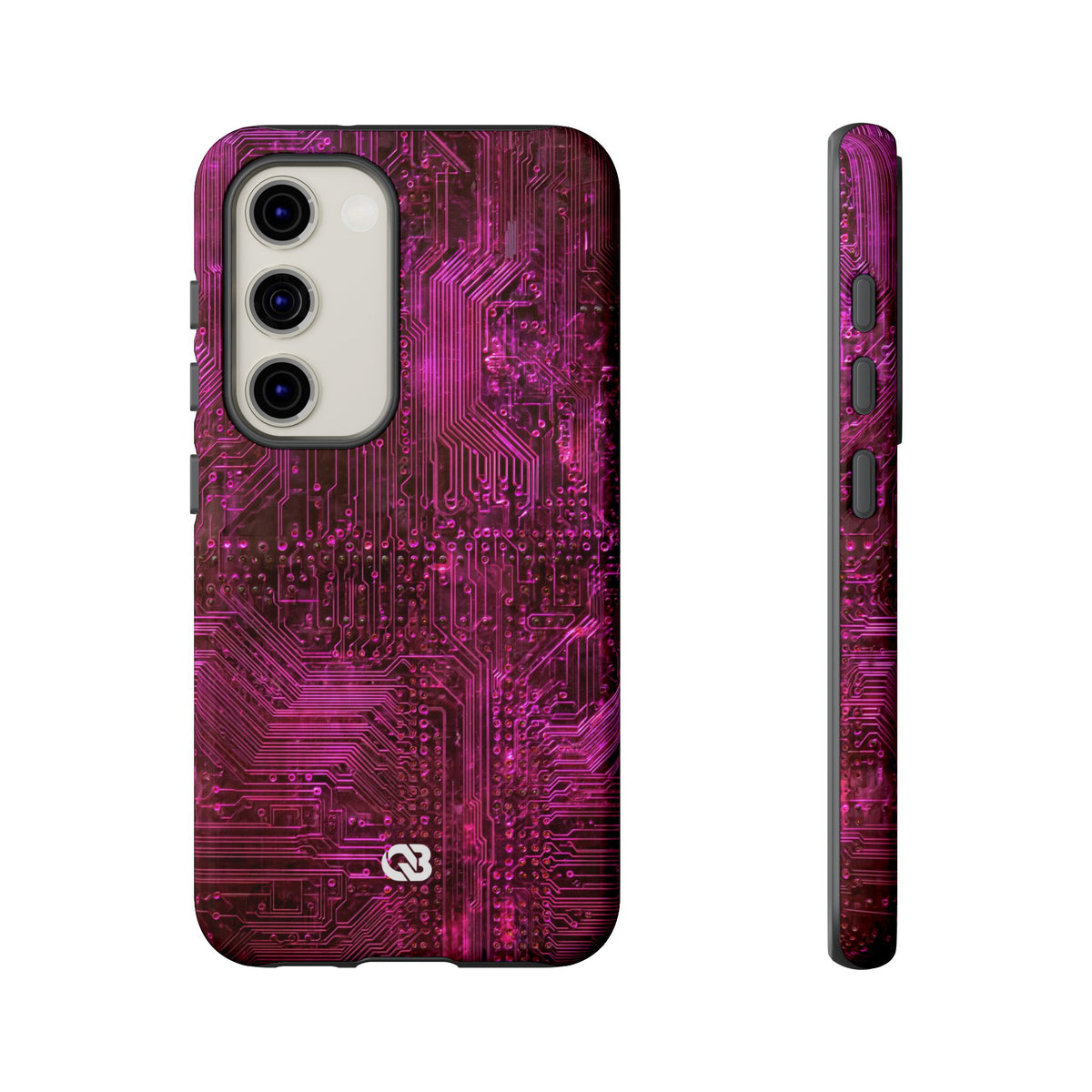 Magenta Circuit Trace · Tough Phone Case for Samsung · Pink