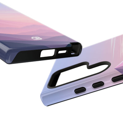 Purple Tough Phone Case for Samsung - Lavender Alpine Dawn