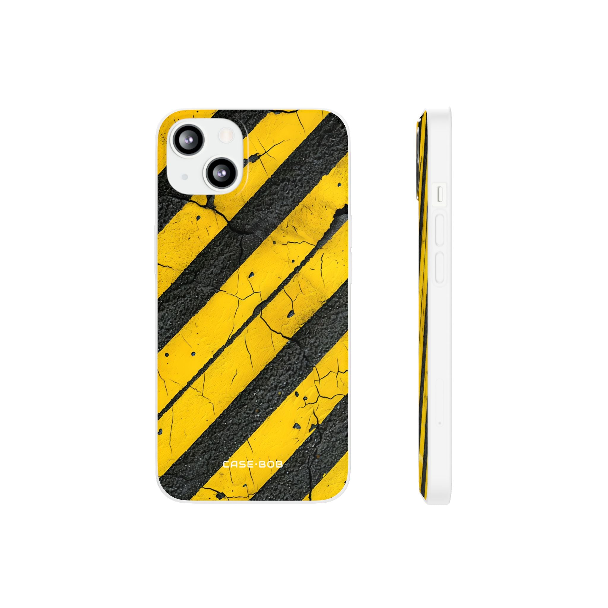 Yellow Stripe Distress iPhone 13 - Soft