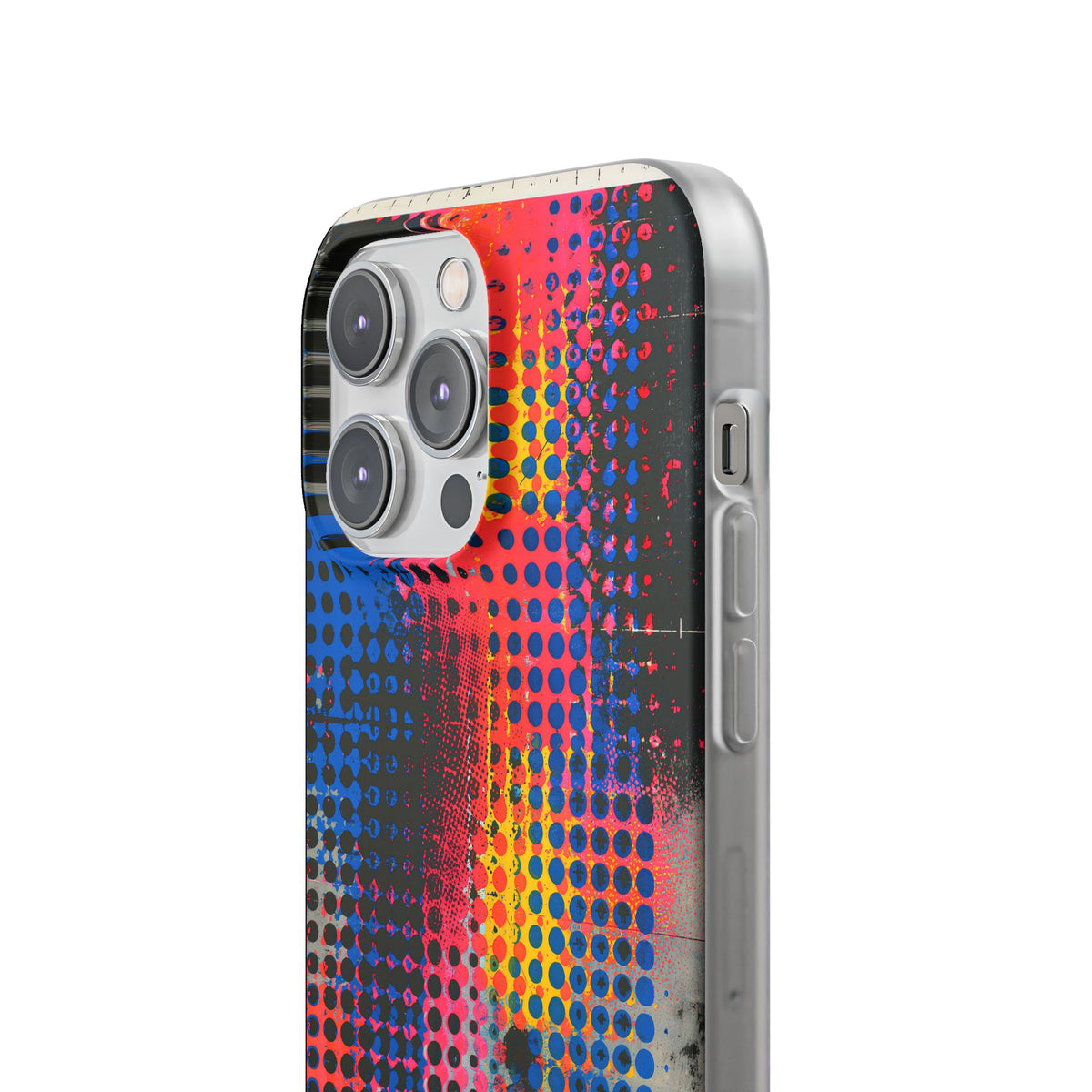 Chromatic Halftone Grid · Lite Phone Case for iPhone ·  Blue